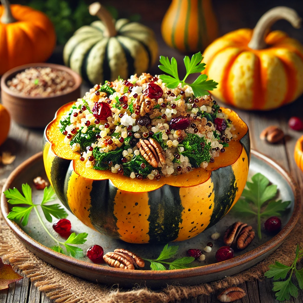 Quinoa Stuffed Acorn Squash